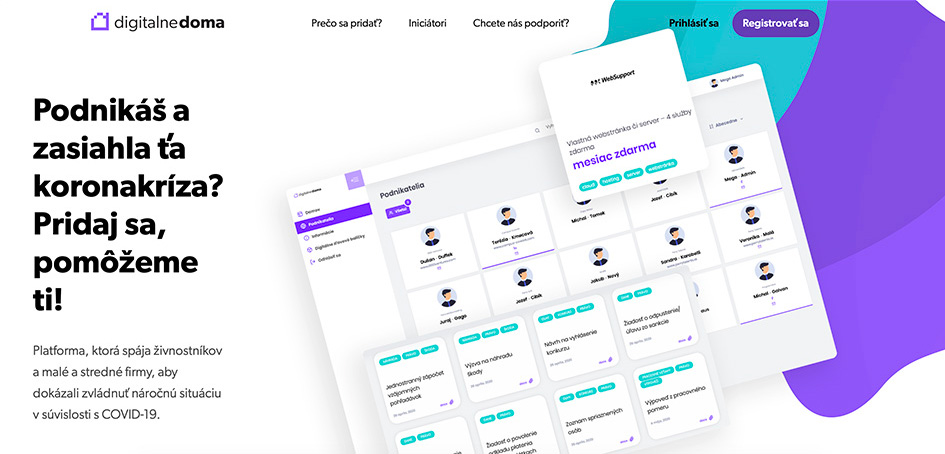 Spustili sme Digitálnedoma.sk - platformu s manuálmi na čerpanie štátnej pomoci, právnymi vzormi a bezplatnými balíčkami služieb Spustili sme Digitálnedoma.sk - platformu s manuálmi na čerpanie štátnej pomoci, právnymi vzormi a bezplatnými balíčkami služieb