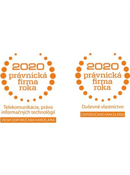 Právnická firma roka 2020 pre IT & Telekomunikácie a Právo duševného vlastníctva